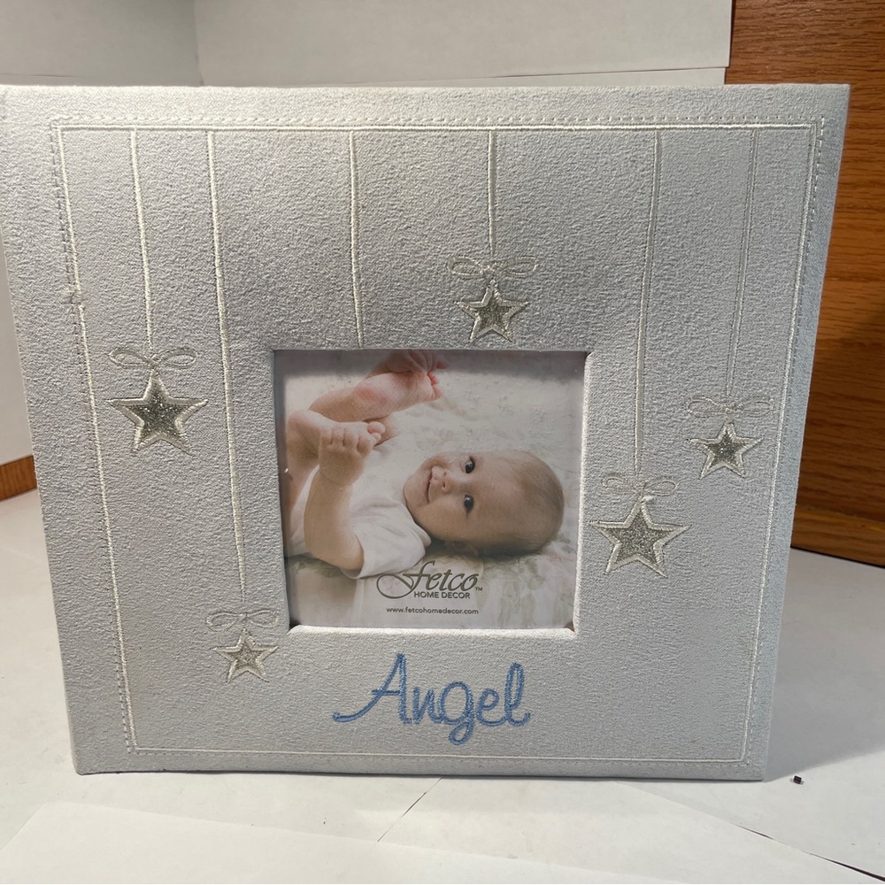 New Fetco Silver and Blue Angel 4x6 Photo Album